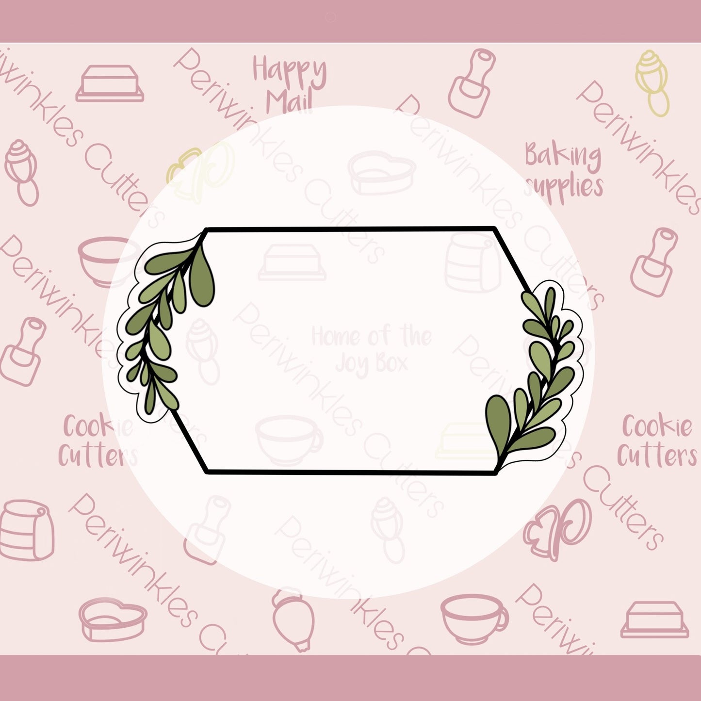 Angie Plaque Cookie Cutter - Periwinkles Cutters