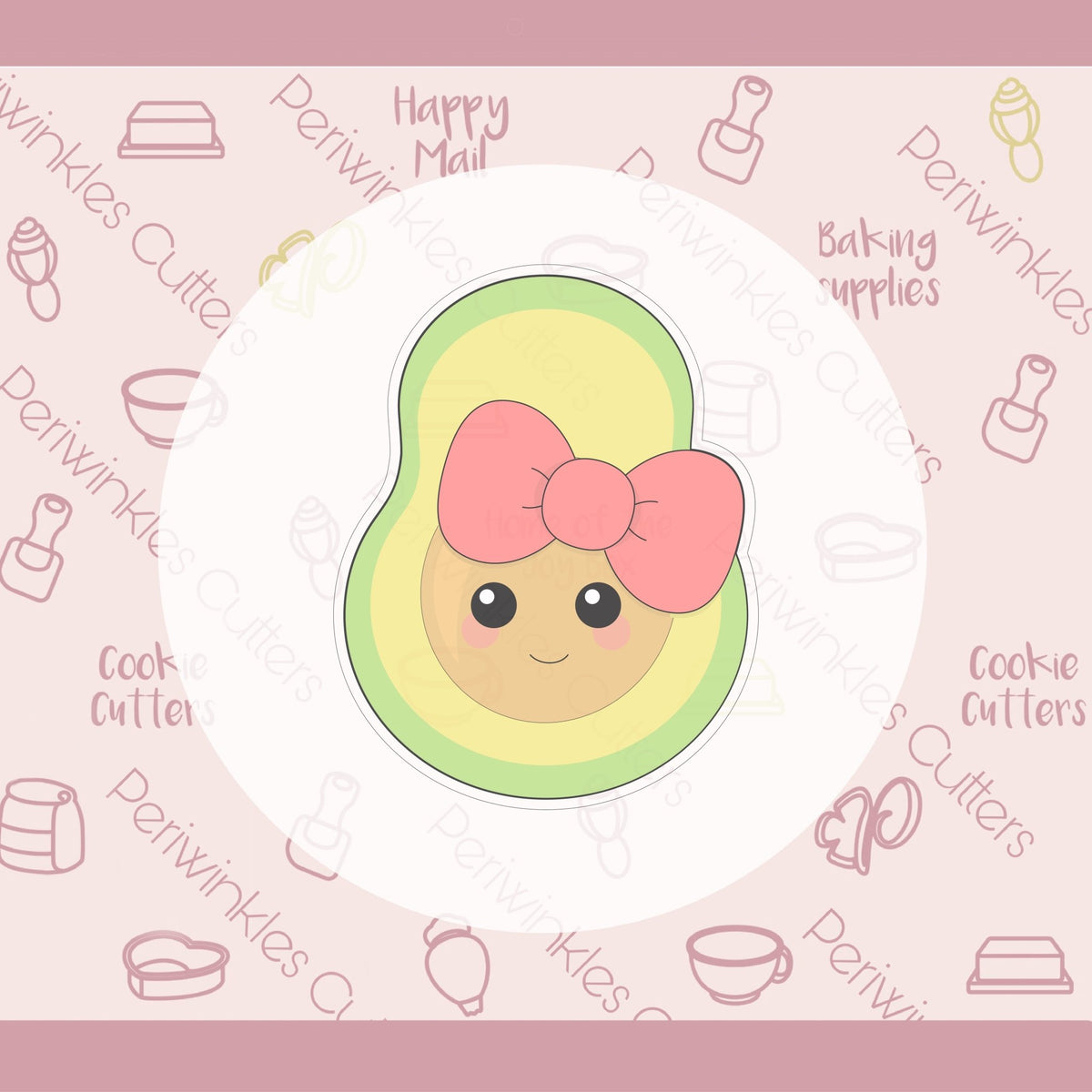 Avocados Cookie Cutter - Periwinkles Cutters