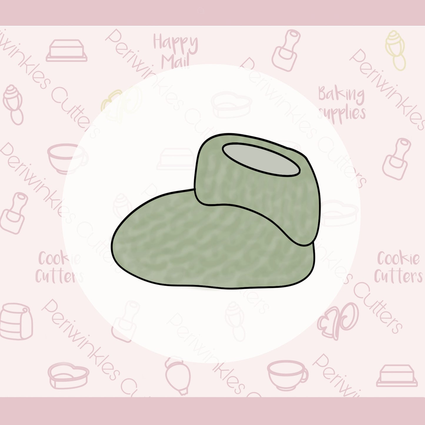 Baby Bootie Cookie Cutter - Periwinkles Cutters