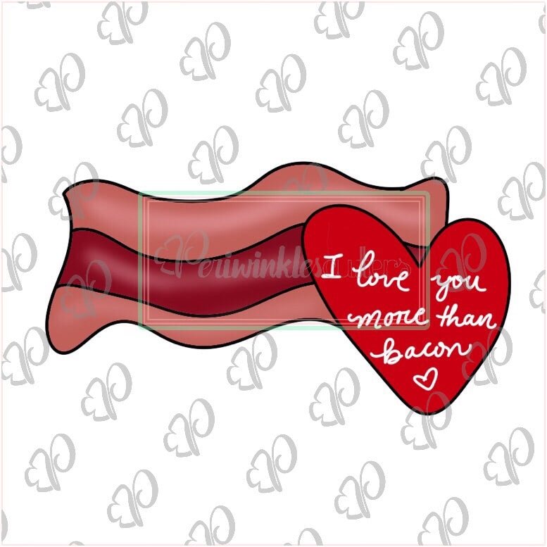 Bacon Heart Cookie Cutter - Periwinkles Cutters