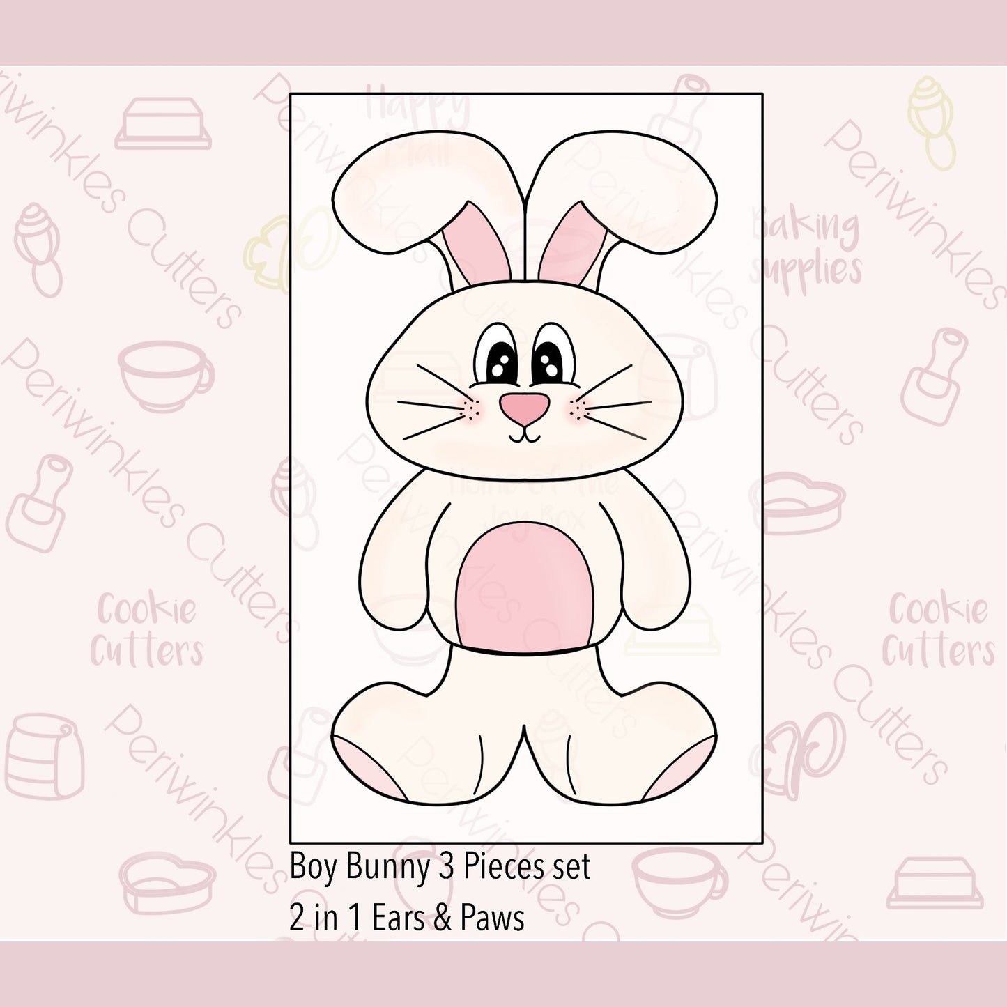 Build a Bunny Set of 4 Cookie Cutters - Periwinkles Cutters