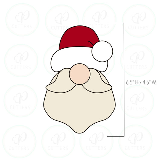 Build Santa Face Cookie Cutter Platter - Periwinkles Cutters