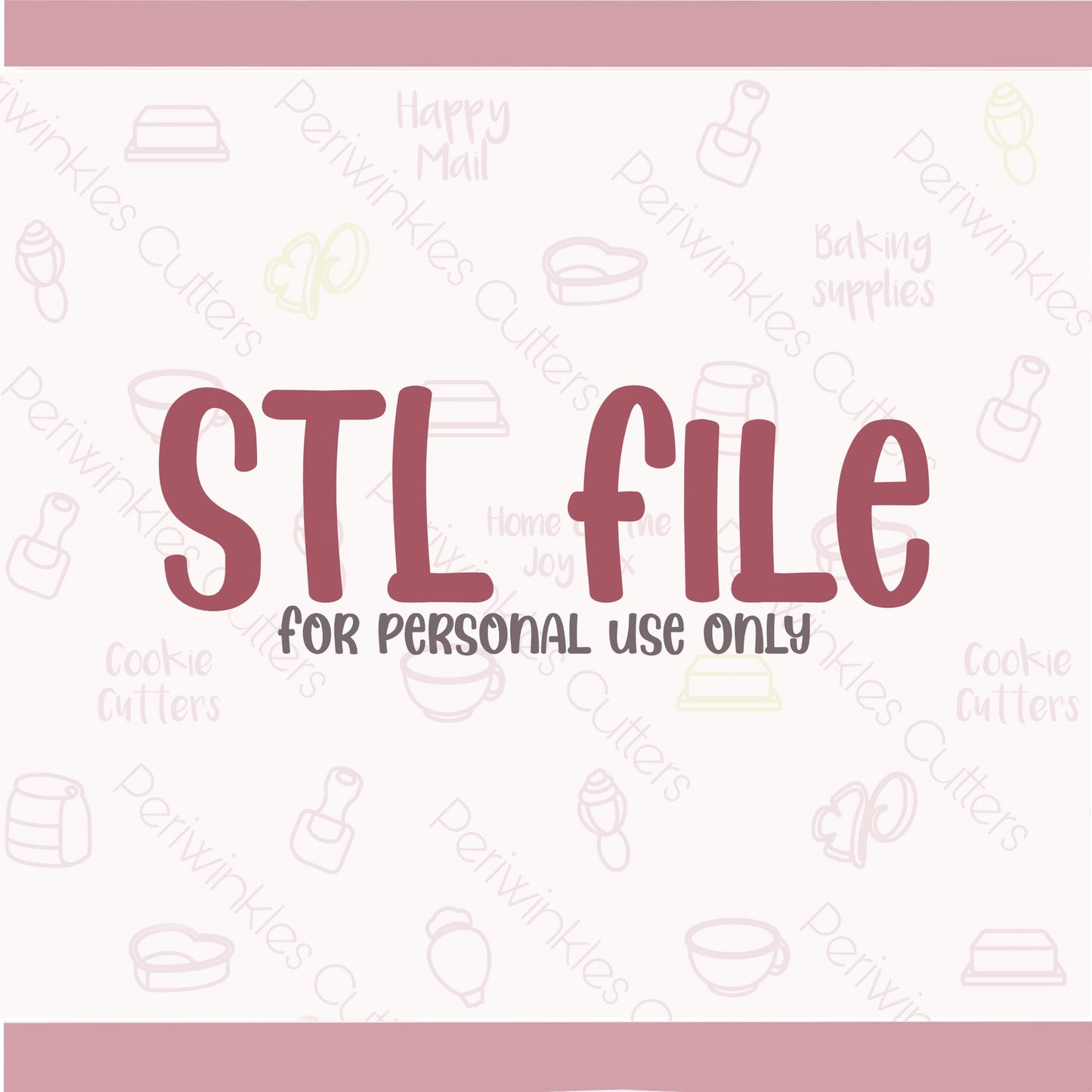 Bunny Ice Cream Cone Cookie Cutter - Periwinkles Cutters Cookie Cutter