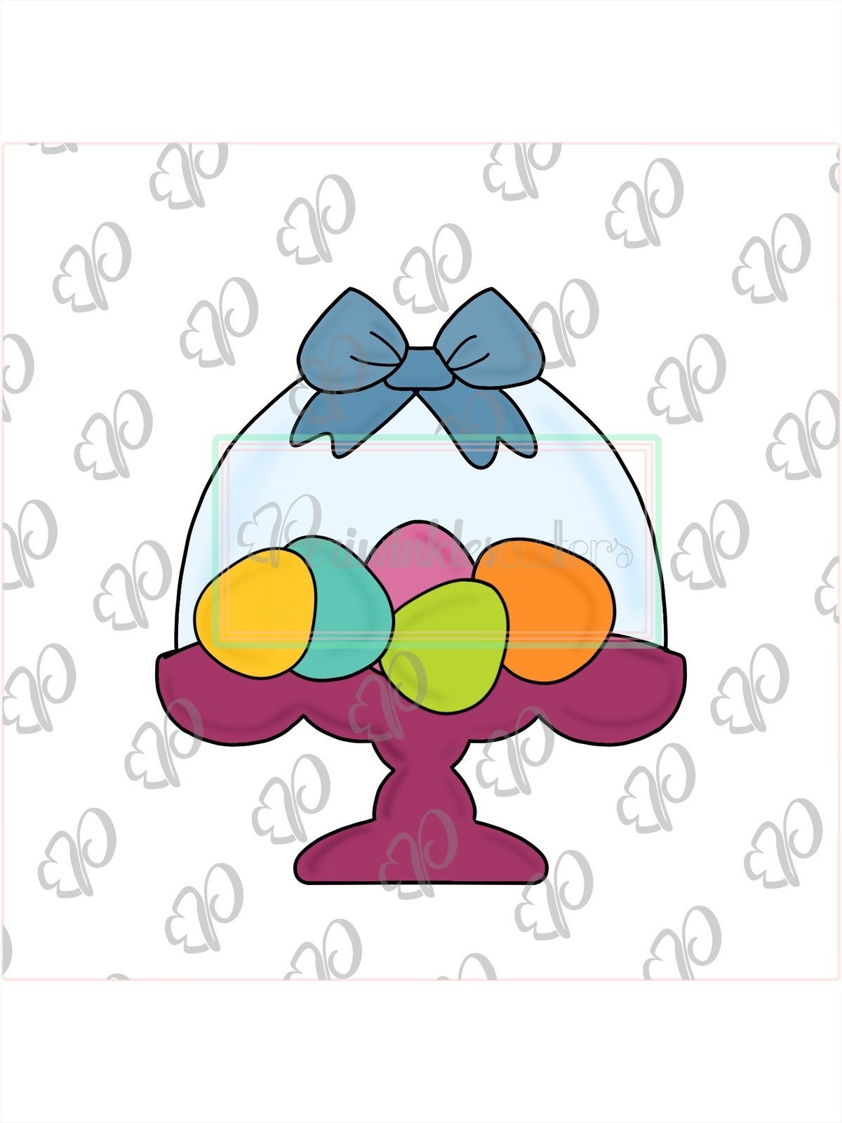 Cake Stand Cookie Cutter - Periwinkles Cutters