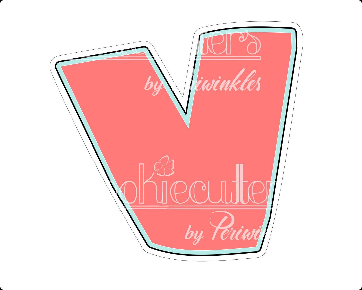 Chubby Love Letters Cookie Cutter - Periwinkles Cutters