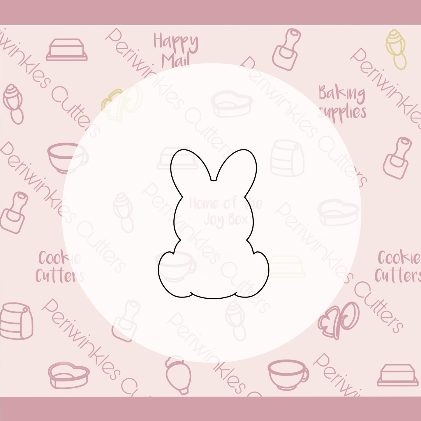 Chubby Sitting Bunny Cookie Cutter - Periwinkles Cutters