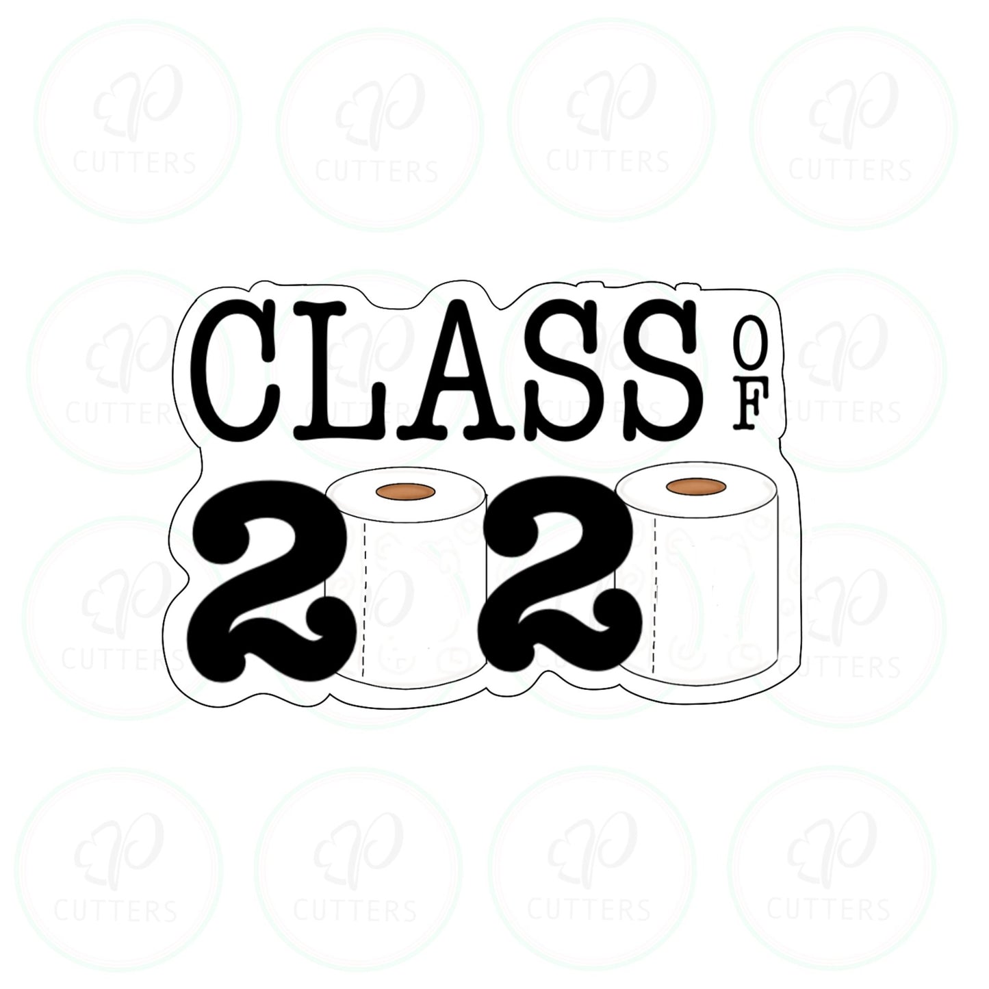 Class of 2020 Plaque Cookie Cutter - Periwinkles Cutters