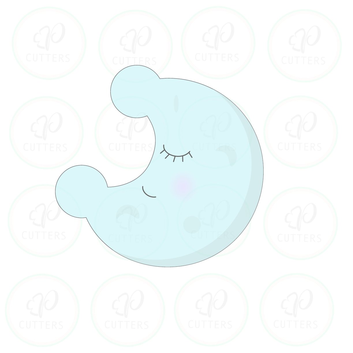 Cute Moon Cookie Cutter - Periwinkles Cutters