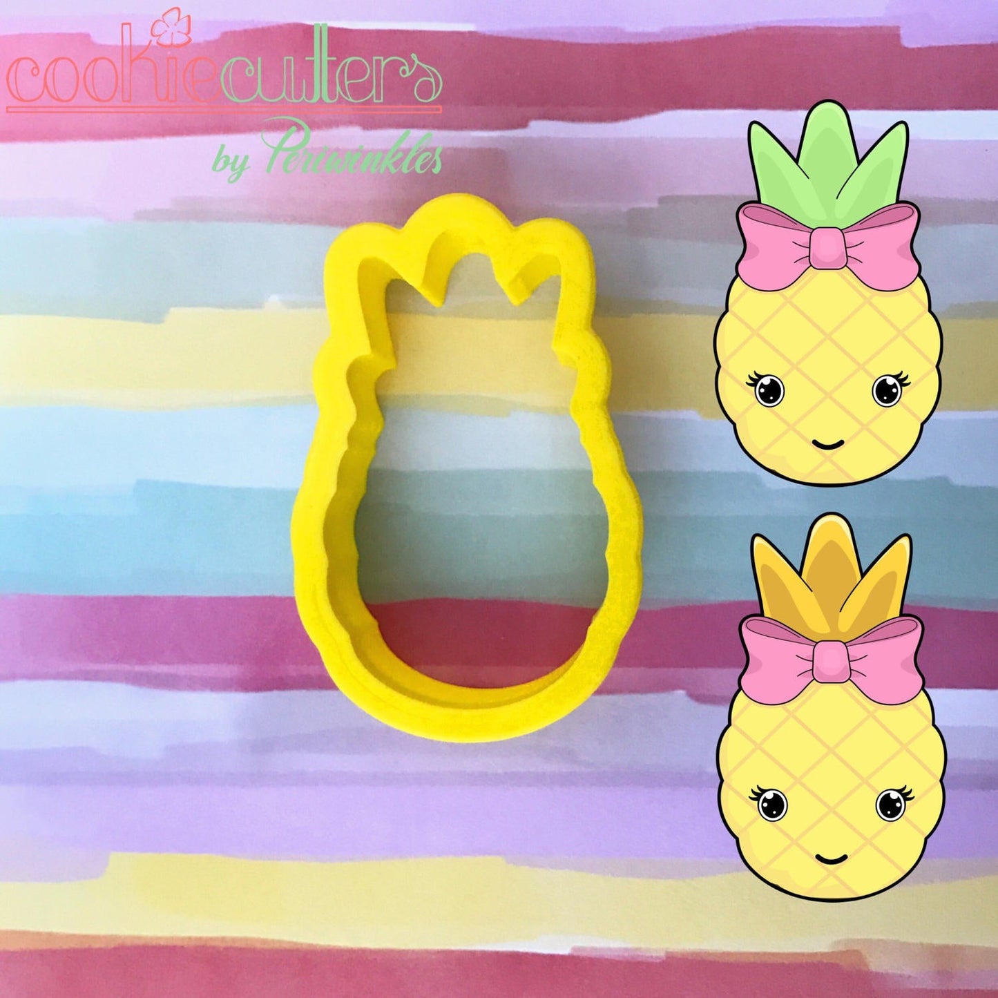 Cute Pineapple Cookie Cutter - Periwinkles Cutters
