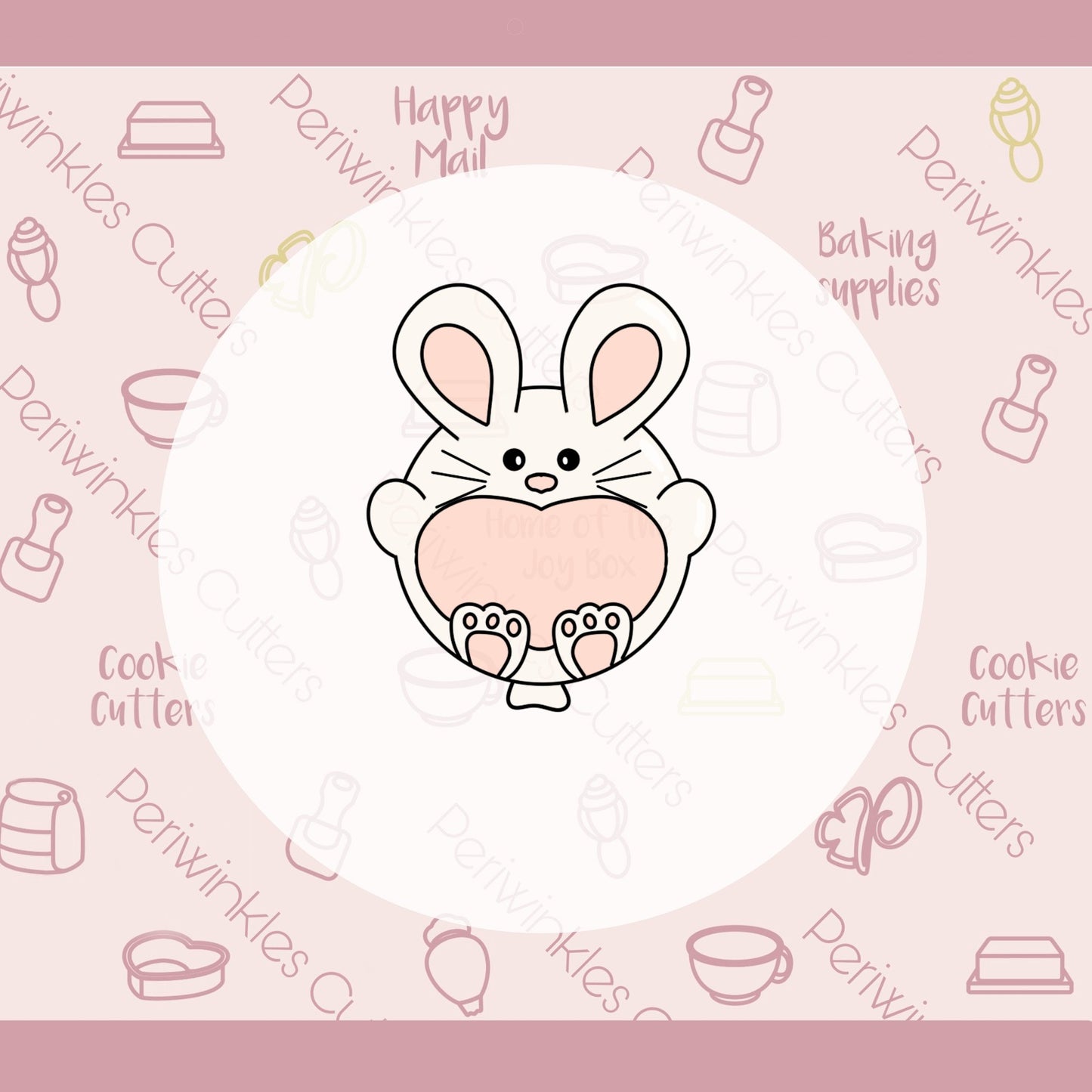 Easter Balloons - Bunny Balloon Cookie Cutter - Periwinkles Cutters
