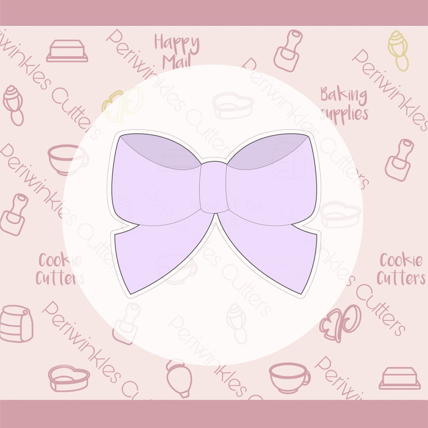 Easter Bow Cookie Cutter - Periwinkles Cutters