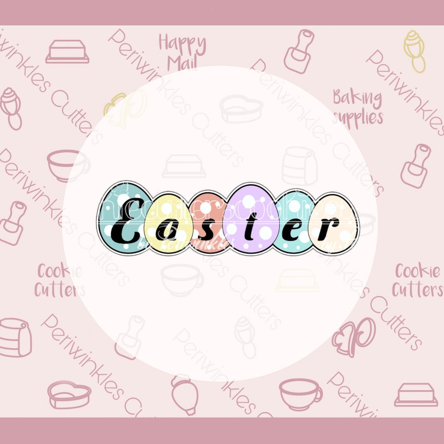 Easter Eggs Stick Cookie Cutter - Periwinkles Cutters