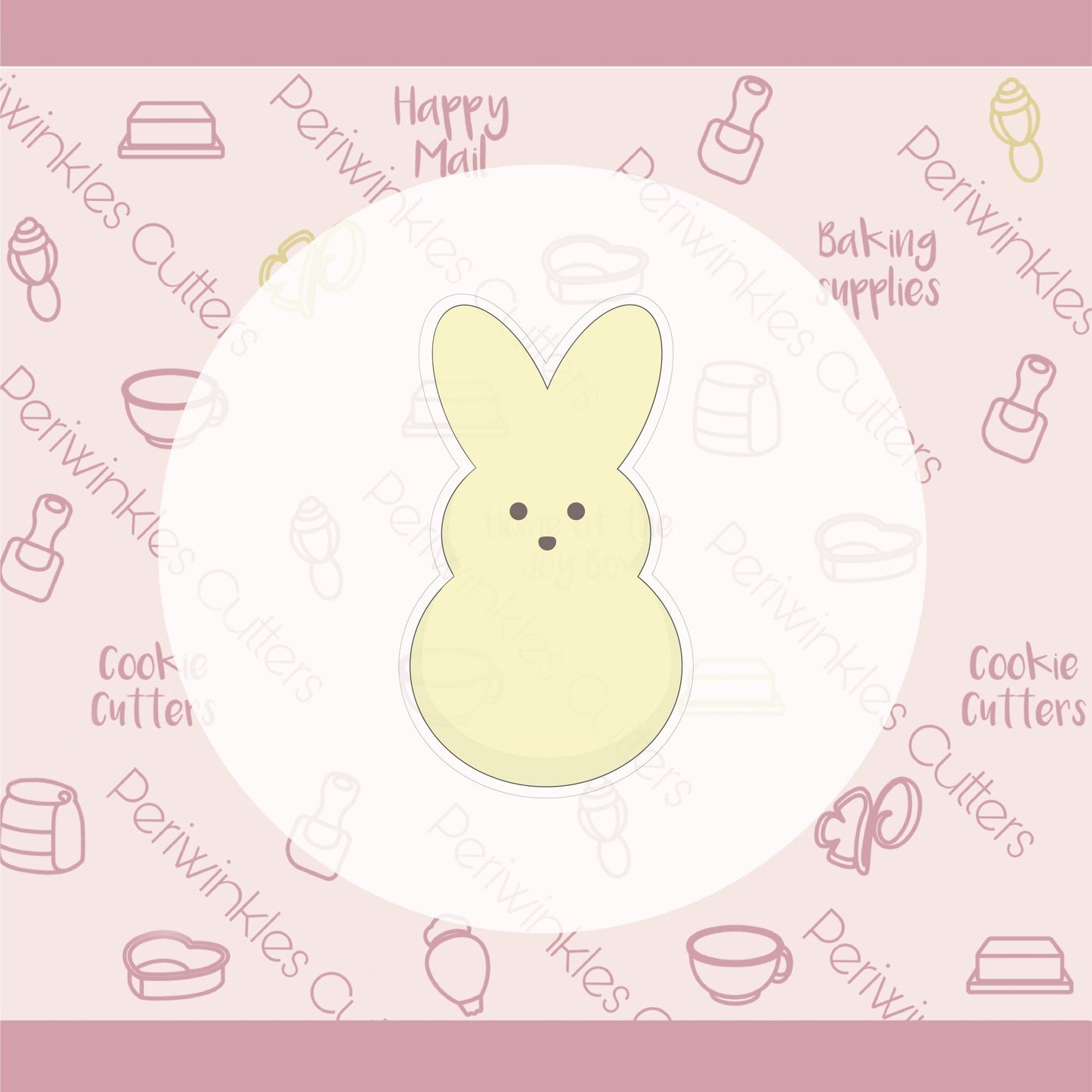 Easter Marshmallow Bunny Cookie Cutter - Periwinkles Cutters