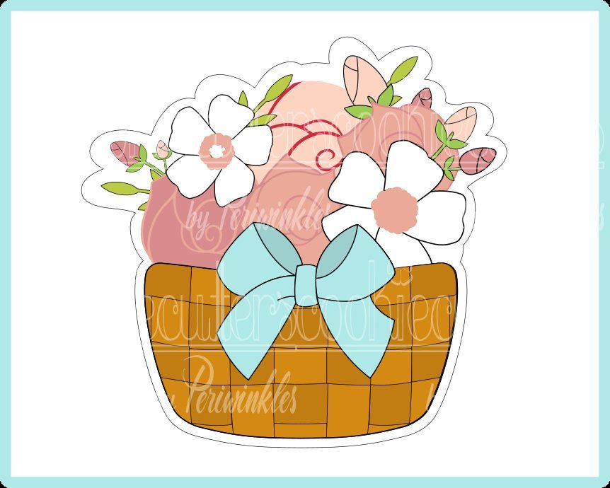 Floral - Carrots Basket Cookie Cutter - Periwinkles Cutters