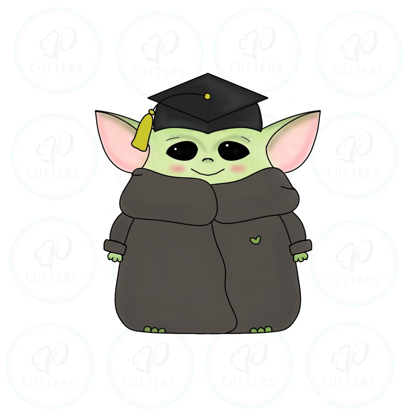 Graduate Child Alien Cookie Cutter - Periwinkles Cutters