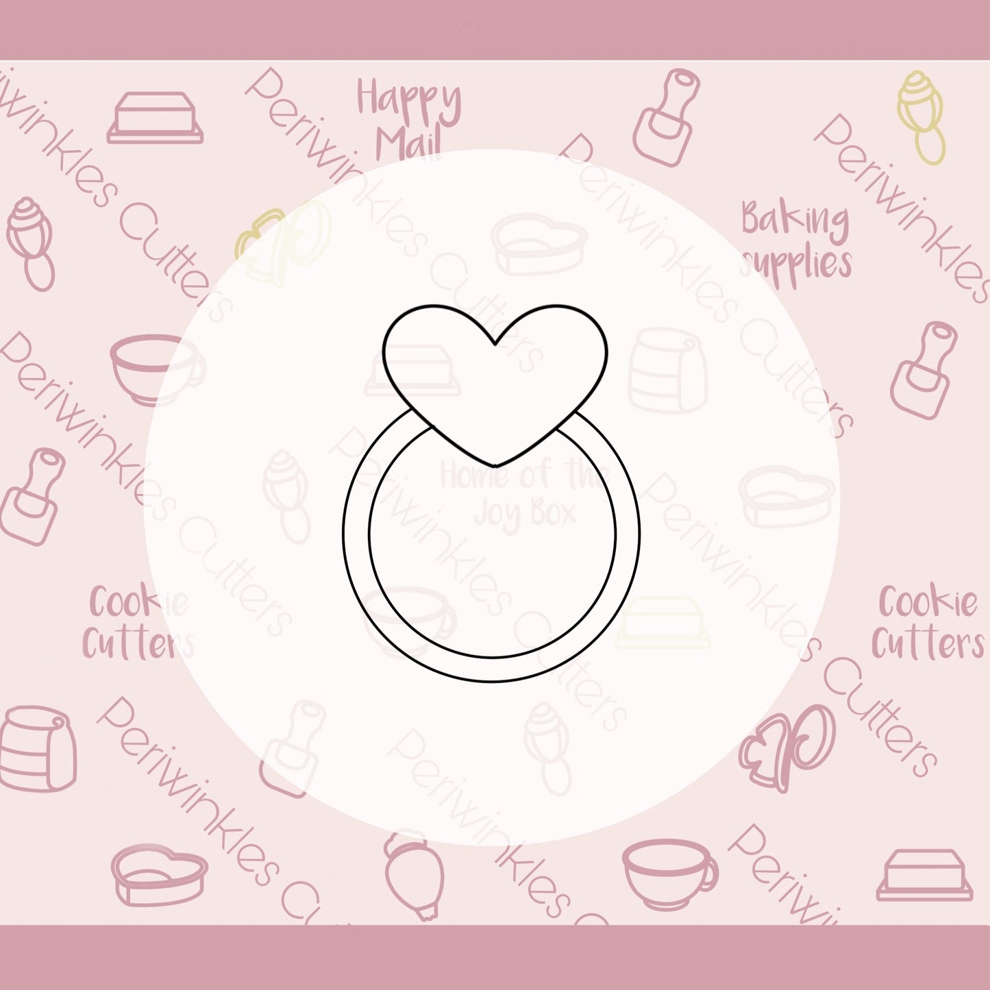 Heart Ring Cookie Cutter - Periwinkles Cutters