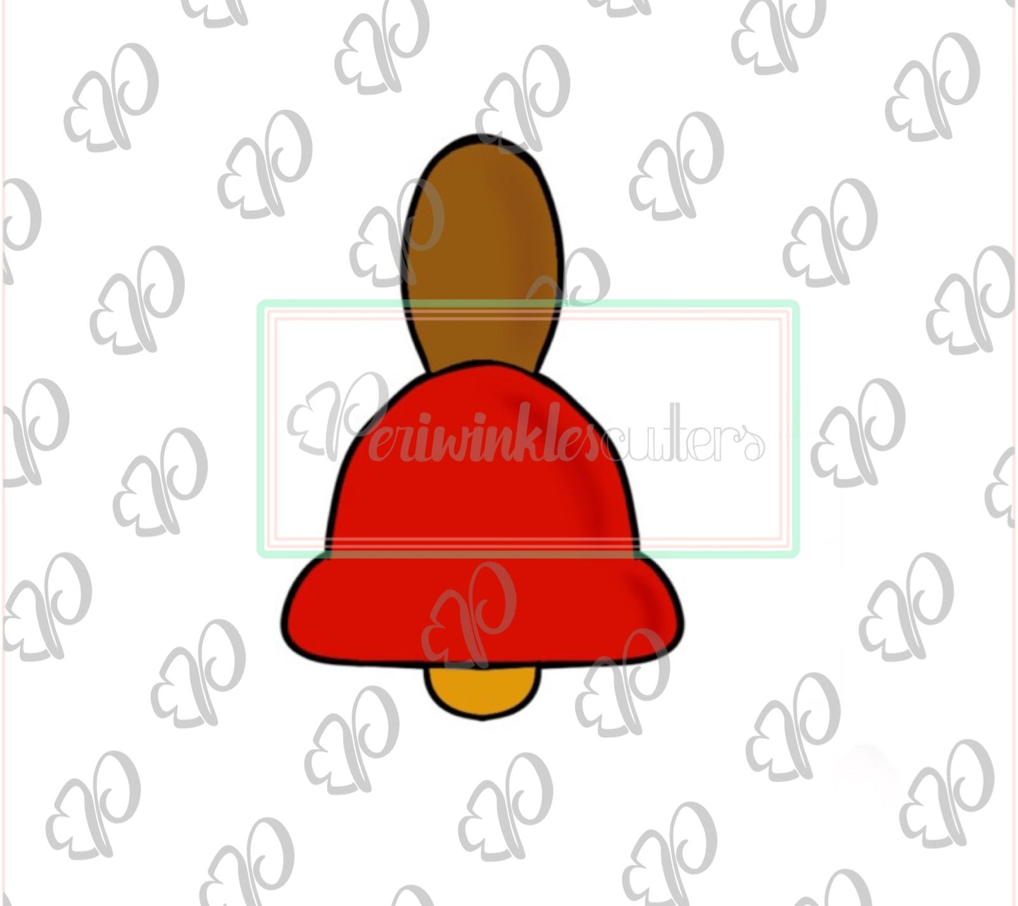 Kawaii Christmas Bell Cookie Cutter - Periwinkles Cutters