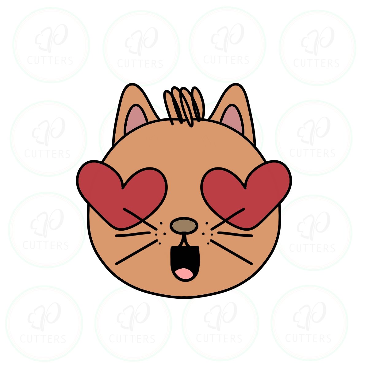 Love Cat Cookie Cutter - Periwinkles Cutters