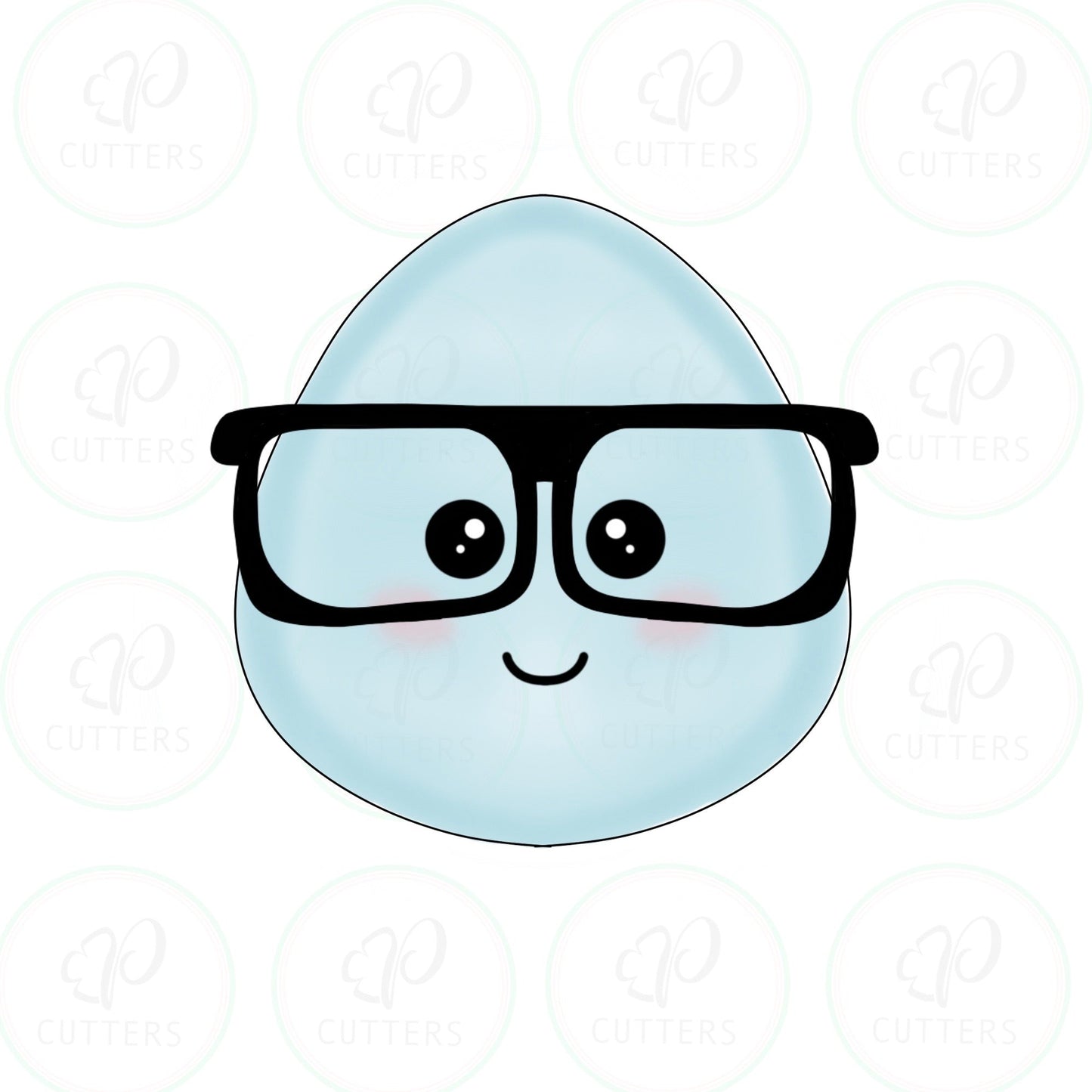 Nerdy Easter Egg Cookie Cutter - Periwinkles Cutters