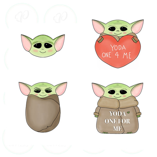 Newborn Child Alien Cookie Cutter - Periwinkles Cutters