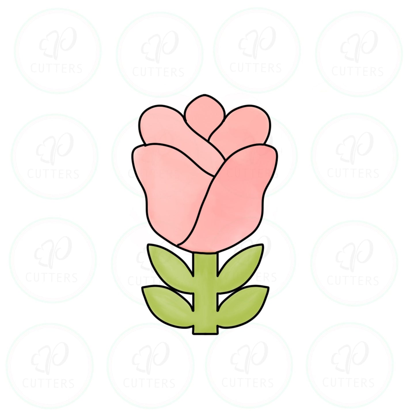 Rose Danish Flower Cookie Cutter - Periwinkles Cutters