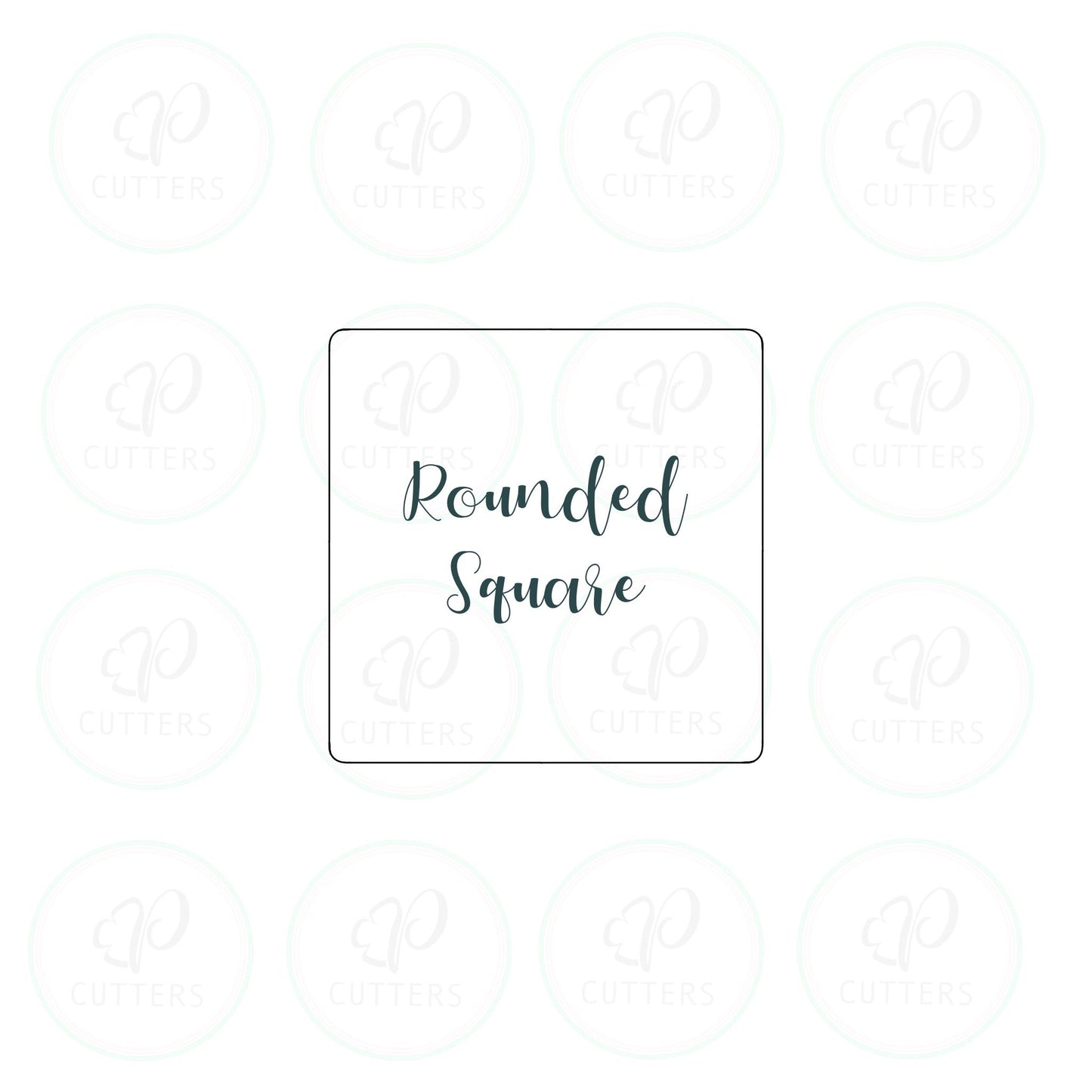Rounded Corners Square Cookie Cutter - Periwinkles Cutters
