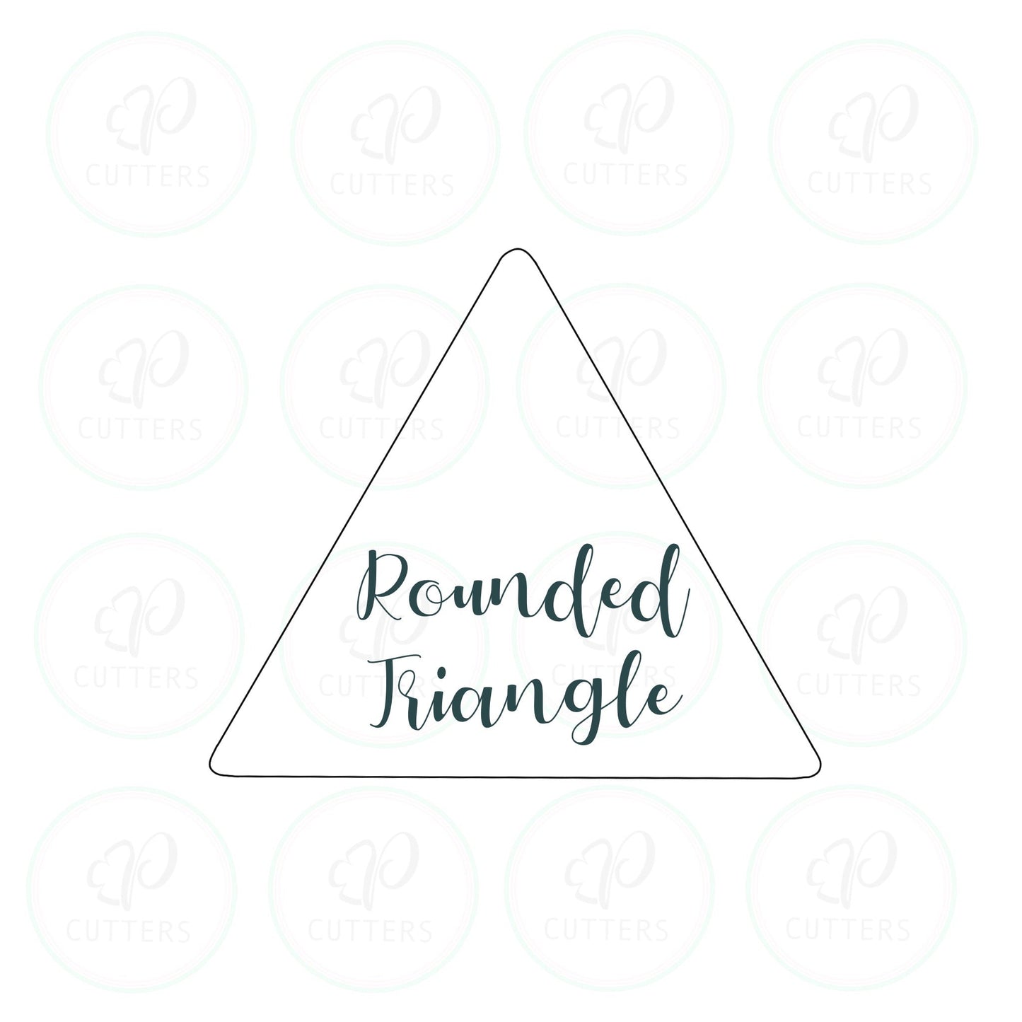 Rounded Corners Triangle Cookie Cutter - Periwinkles Cutters
