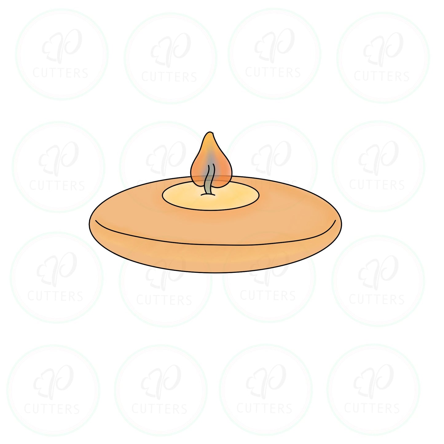 Stone Oil Lamp Cookie Cutter - Periwinkles Cutters