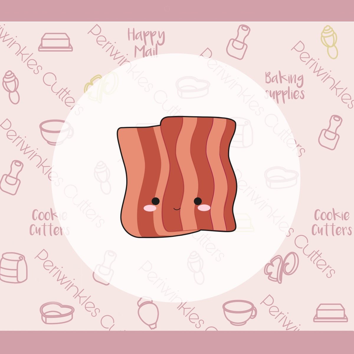 We go Together Like Eggs and Bacon Set of 2 Cookie Cutter - Periwinkles Cutters Cookie Cutter