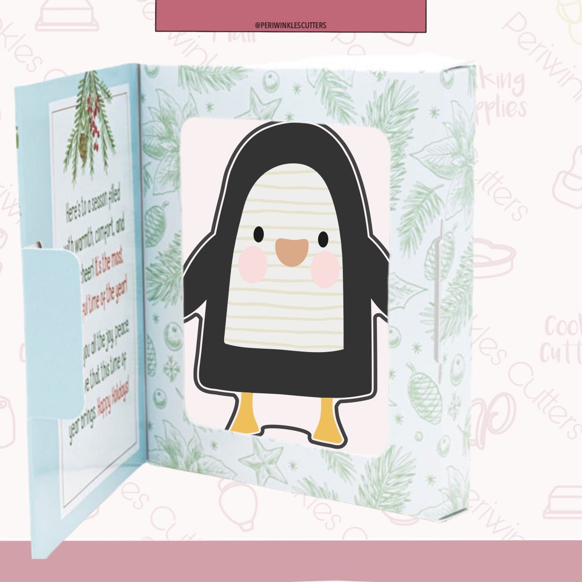 Winter Penguin Pal Cookie Cutter - Periwinkles Cutters Cookie Cutters