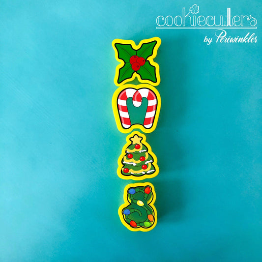 XMAS Letters MINI Cookie Cutter - Periwinkles Cutters