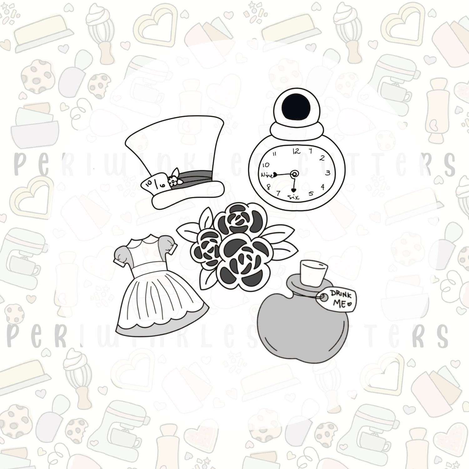 All Themes Cookie Cutters - Periwinkles Cutters