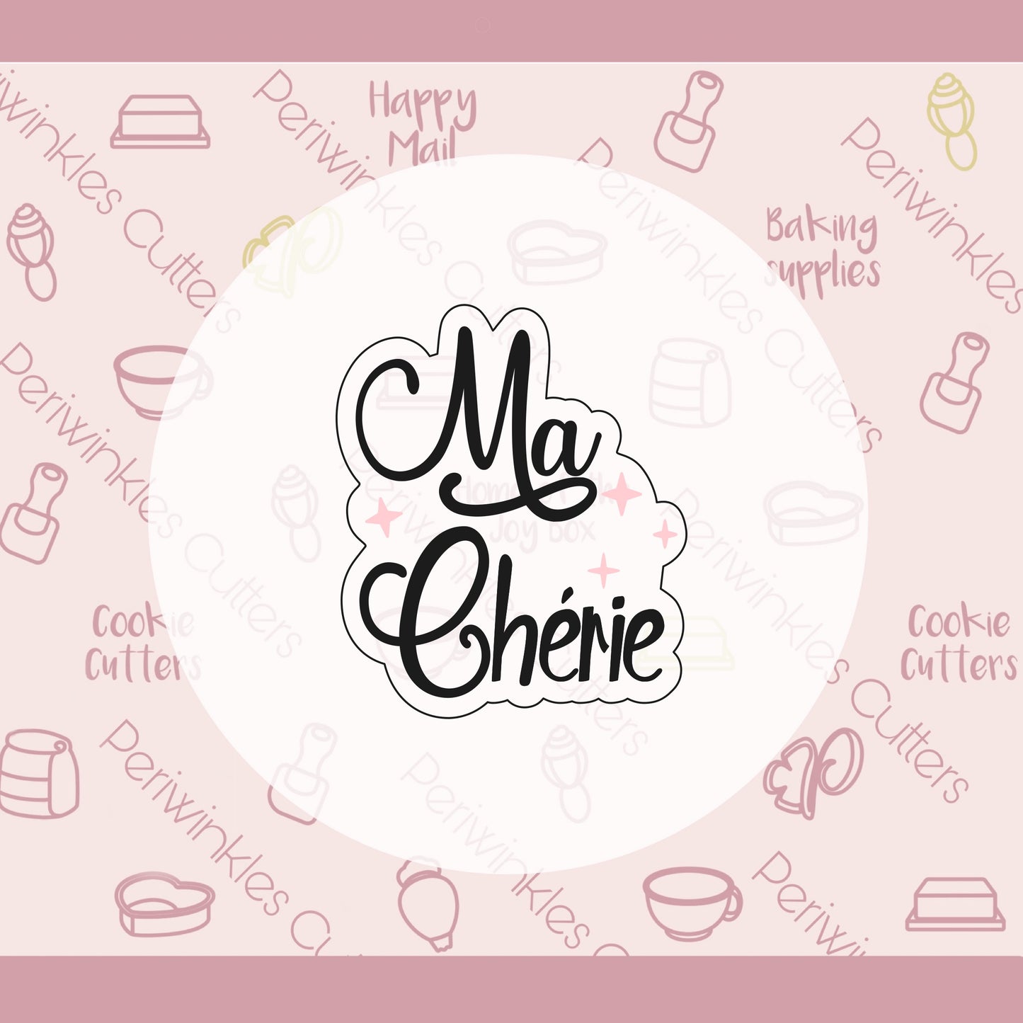 Ma Chérie Plaque Cookie Cutter