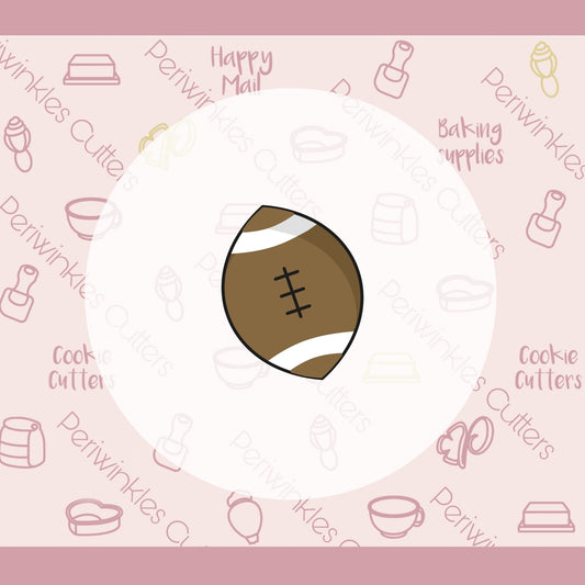 Boyfriend Football Cookie Cutter - Periwinkles Cutters Cookie Cutter
