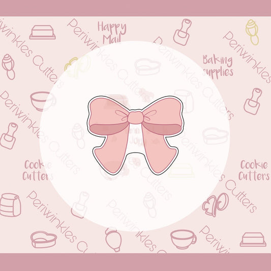Coquette Bow Cookie Cutter - Periwinkles Cutters Cookie Cutter
