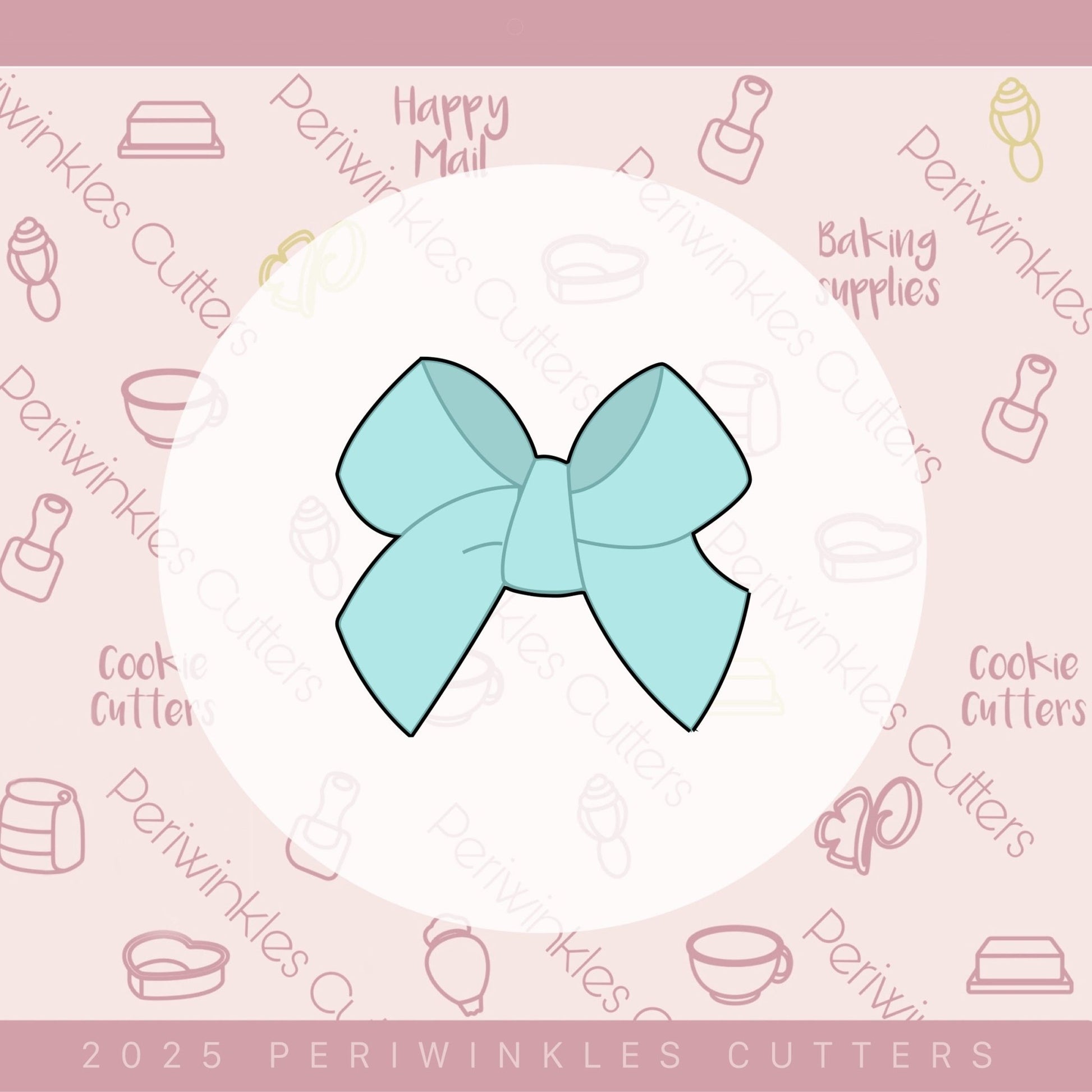 Cutie Bow Cookie Cutter - Periwinkles Cutters Cookie Cutter