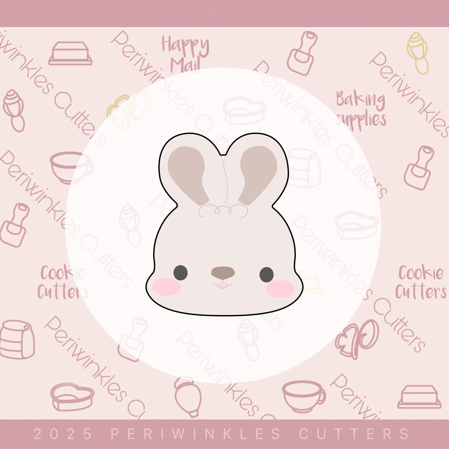 Cutie Bunny Cookie Cutter - Periwinkles Cutters Cookie Cutter