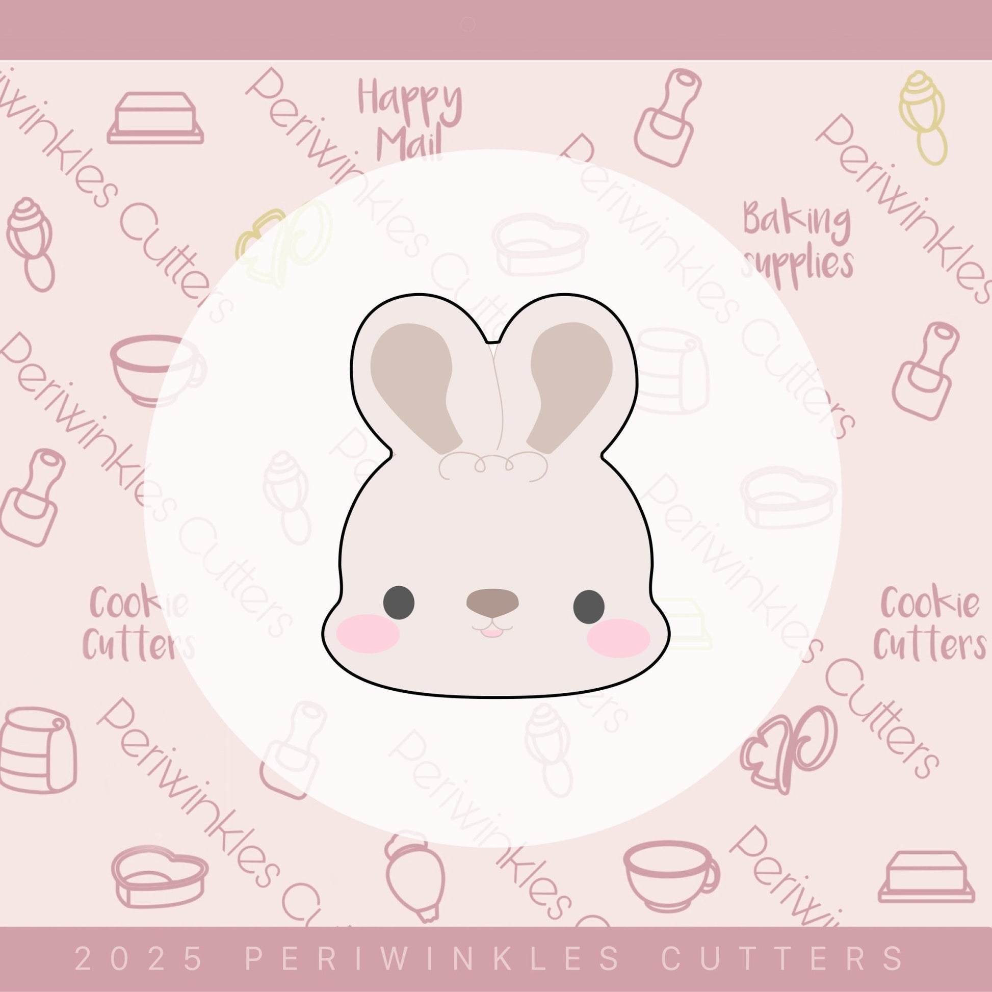 Cutie Bunny Cookie Cutter - Periwinkles Cutters Cookie Cutter