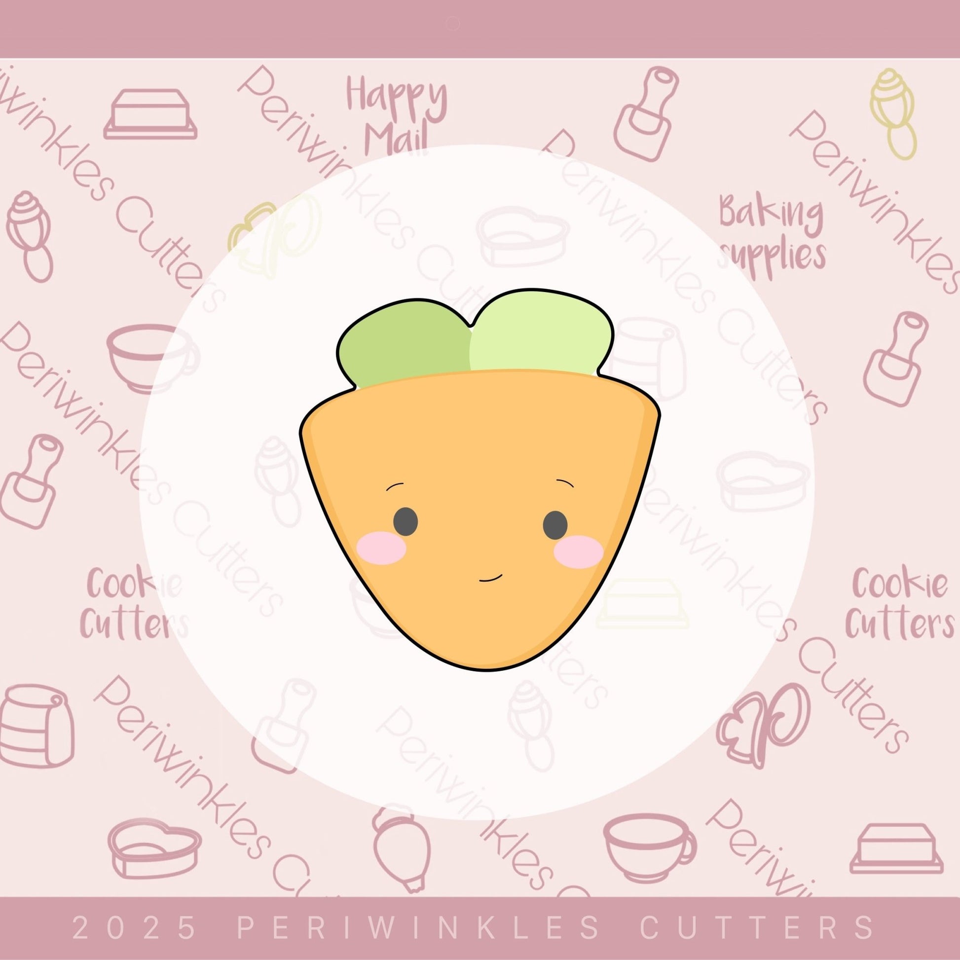 Cutie Carrot Cookie Cutter - Periwinkles Cutters Cookie Cutter