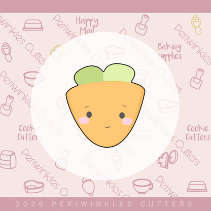 Cutie Carrot Cookie Cutter - Periwinkles Cutters Cookie Cutter