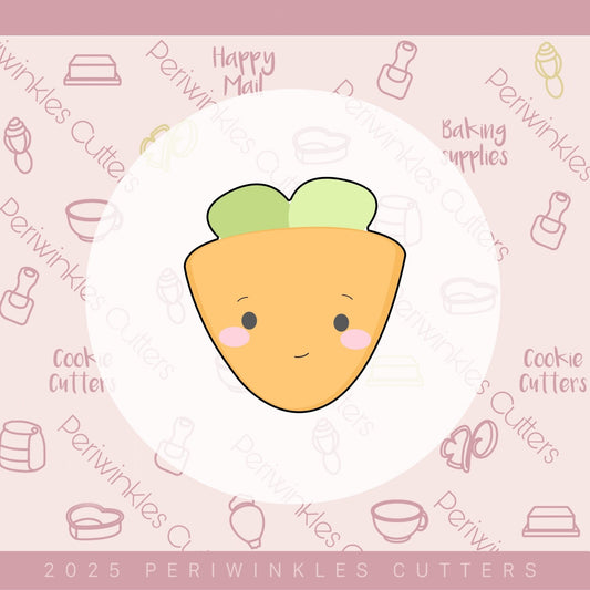 Cutie Carrot Cookie Cutter - Periwinkles Cutters Cookie Cutter
