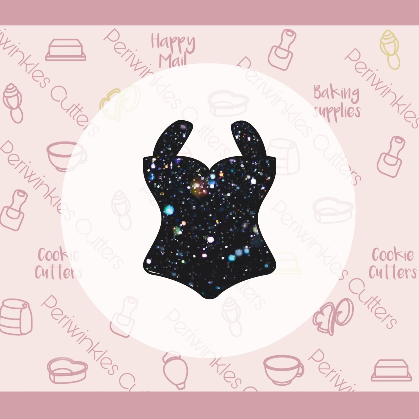 Eras Bodysuit Cookie Cutter - Periwinkles Cutters Cookie Cutter