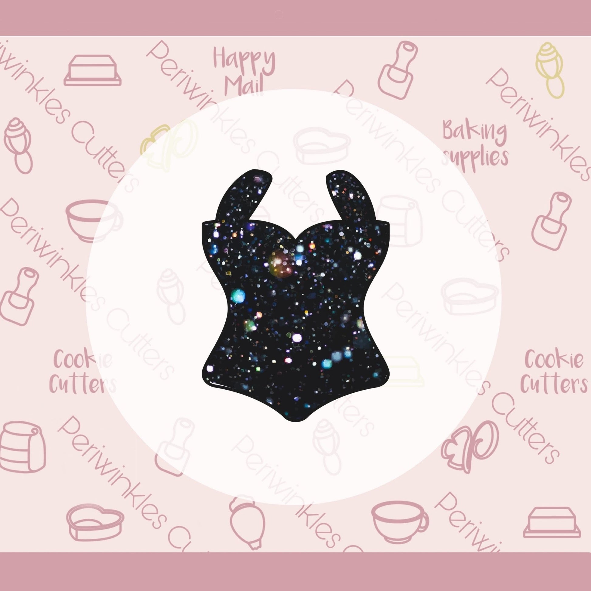 Eras Bodysuit Cookie Cutter - Periwinkles Cutters Cookie Cutter