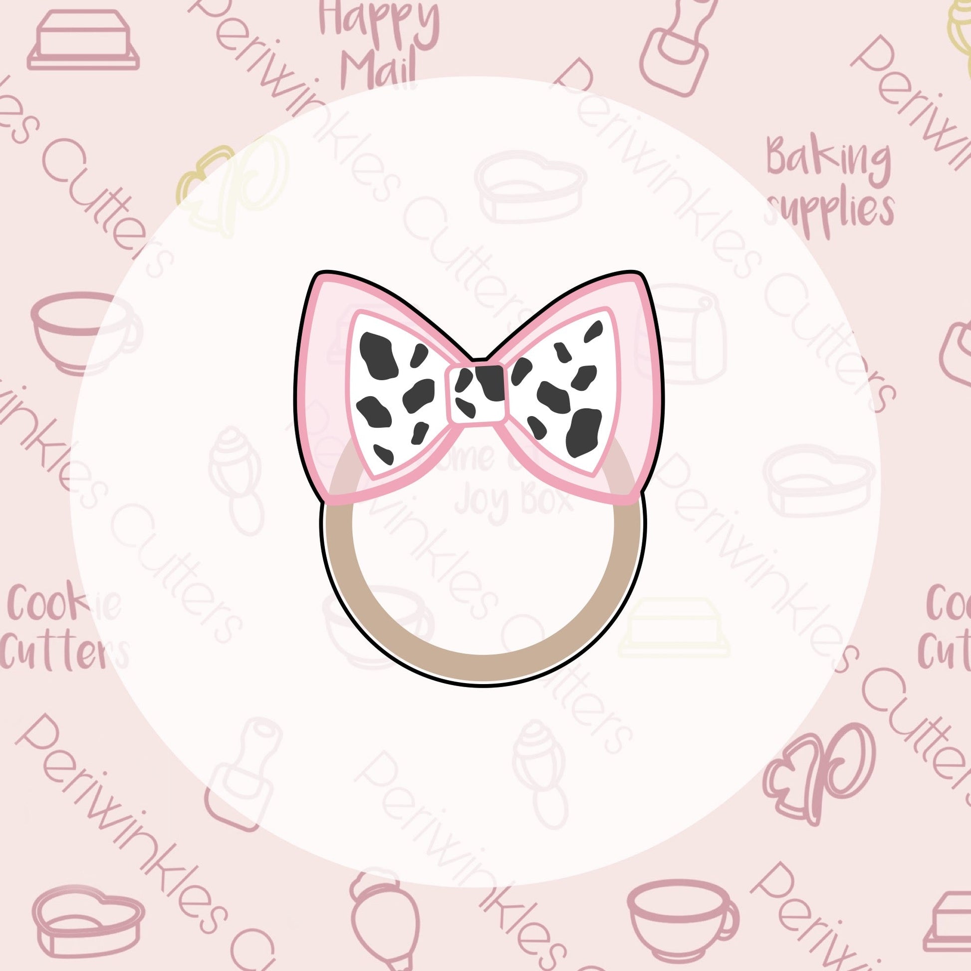 Girl Baby Cow Cookie Cutter - Periwinkles Cutters Cookie Cutter