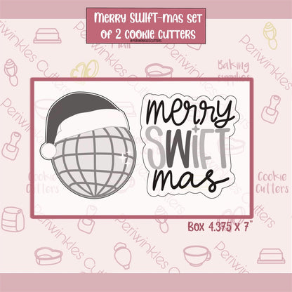 Merry SWIFTmas Set of 2 Cookie Cutter - Periwinkles Cutters Cookie Cutter