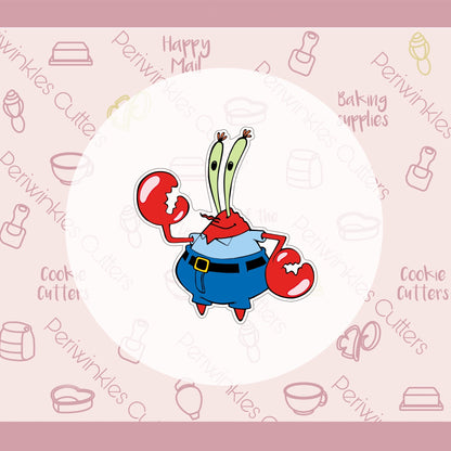 Mr. Krabs Cookie Cutter - Periwinkles Cutters Cookie Cutter