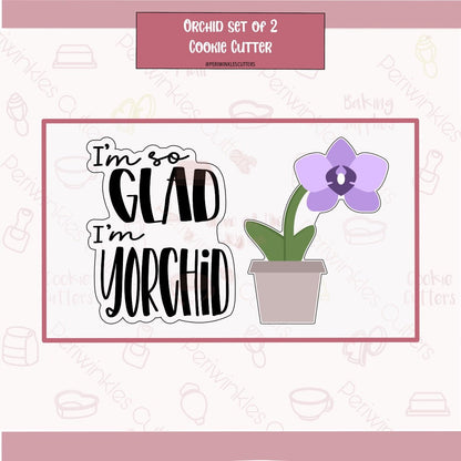 Orchid Set of 2 Cookie Cutter - Periwinkles Cutters Cookie Cutter