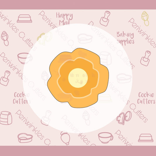 Square Marigold Cookie Cutter - Periwinkles Cutters Cookie Cutter