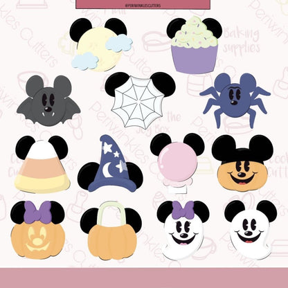 13 Mouse Not So Scary Halloween Set of Cookie Cutters - Periwinkles Cutters Cookie Cutter