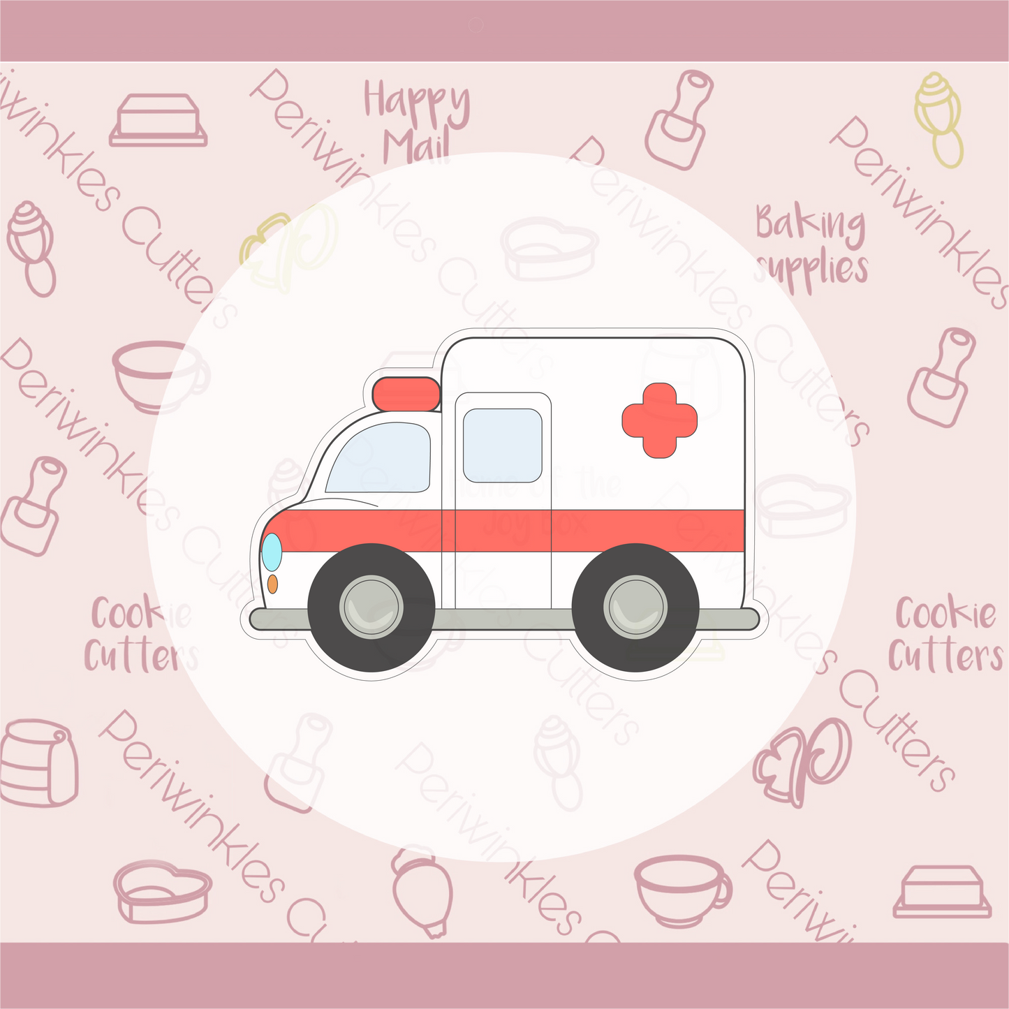 Ambulance Cookie Cutter - Periwinkles Cookie Cutters 